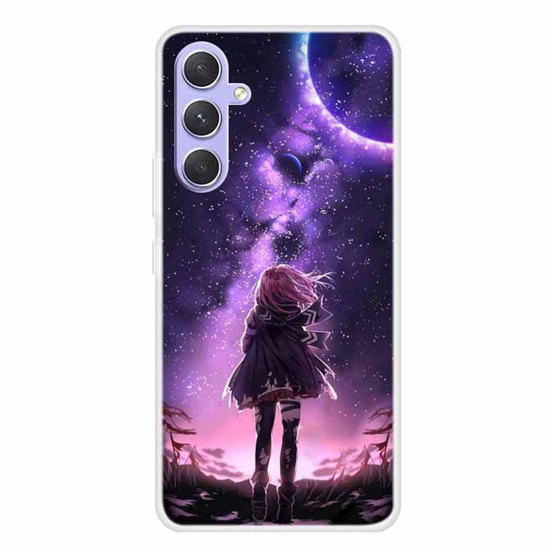 For Samsung Galaxy A54 5G Soft TPU Case Pattern Printed Design Slim Thin Phone Cover