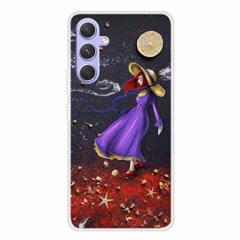 For Samsung Galaxy A54 5G Soft TPU Case Pattern Printed Design Slim Thin Phone Cover