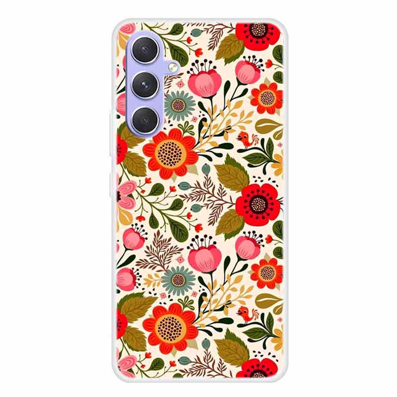 For Samsung Galaxy A54 5G Soft TPU Case Pattern Printed Design Slim Thin Phone Cover