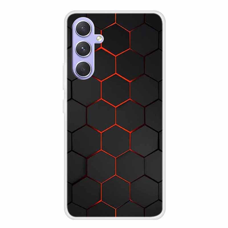 For Samsung Galaxy A54 5G Soft TPU Case Pattern Printed Design Slim Thin Phone Cover