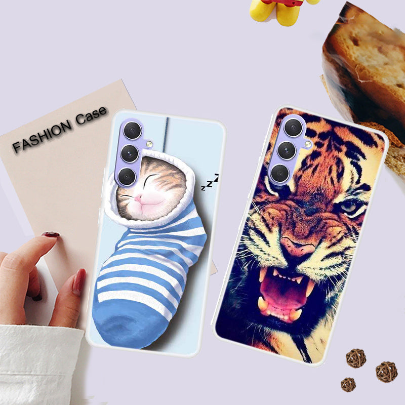 For Samsung Galaxy A54 5G Flexible TPU Protective Cover Pattern Printing Phone Case