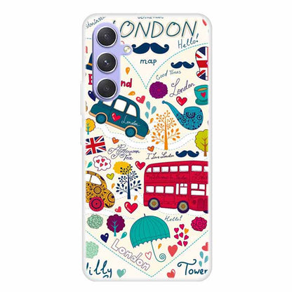 For Samsung Galaxy A54 5G Flexible TPU Protective Cover Pattern Printing Phone Case