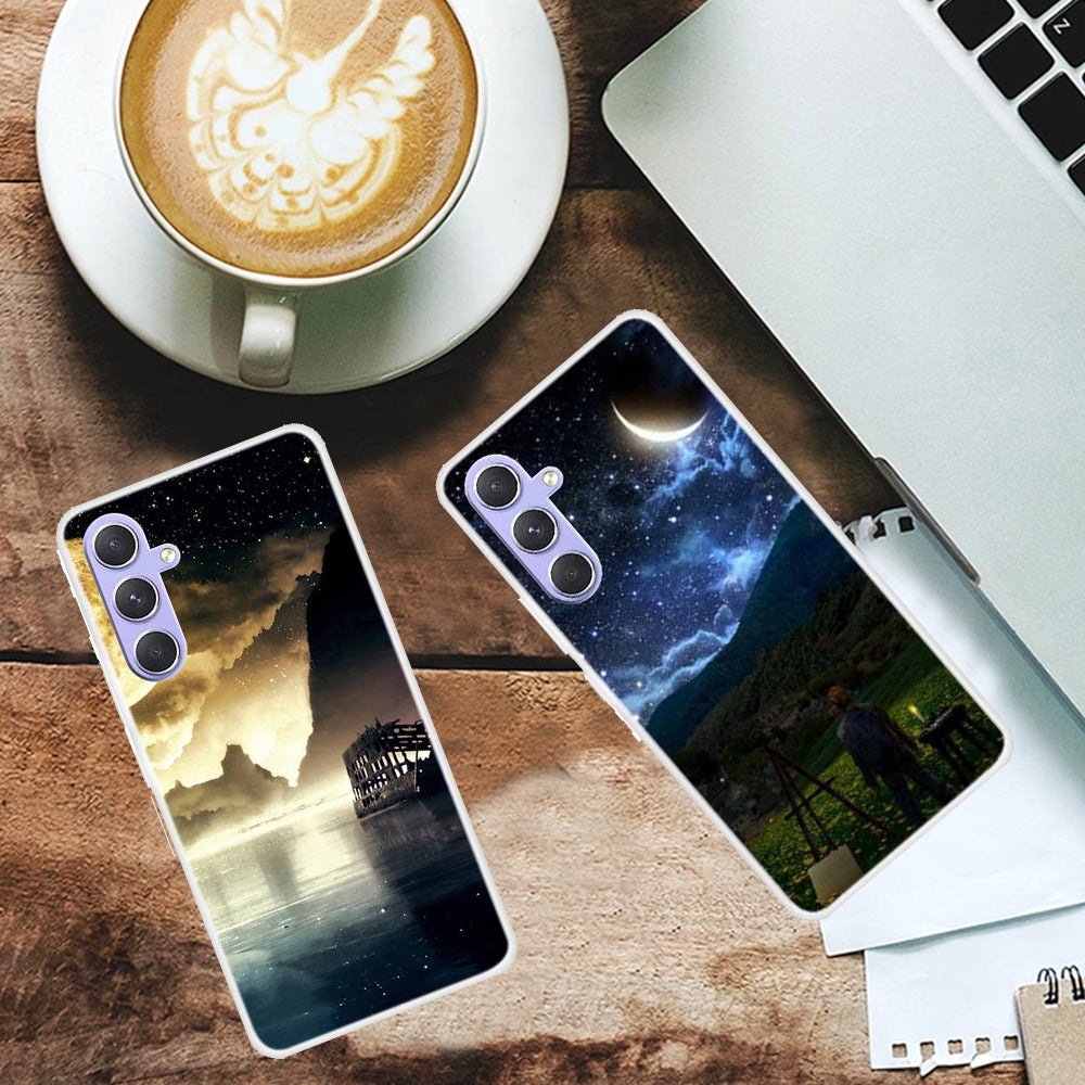 For Samsung Galaxy A54 5G TPU Case Pattern Printing Anti-scratch Shockproof Phone Cover