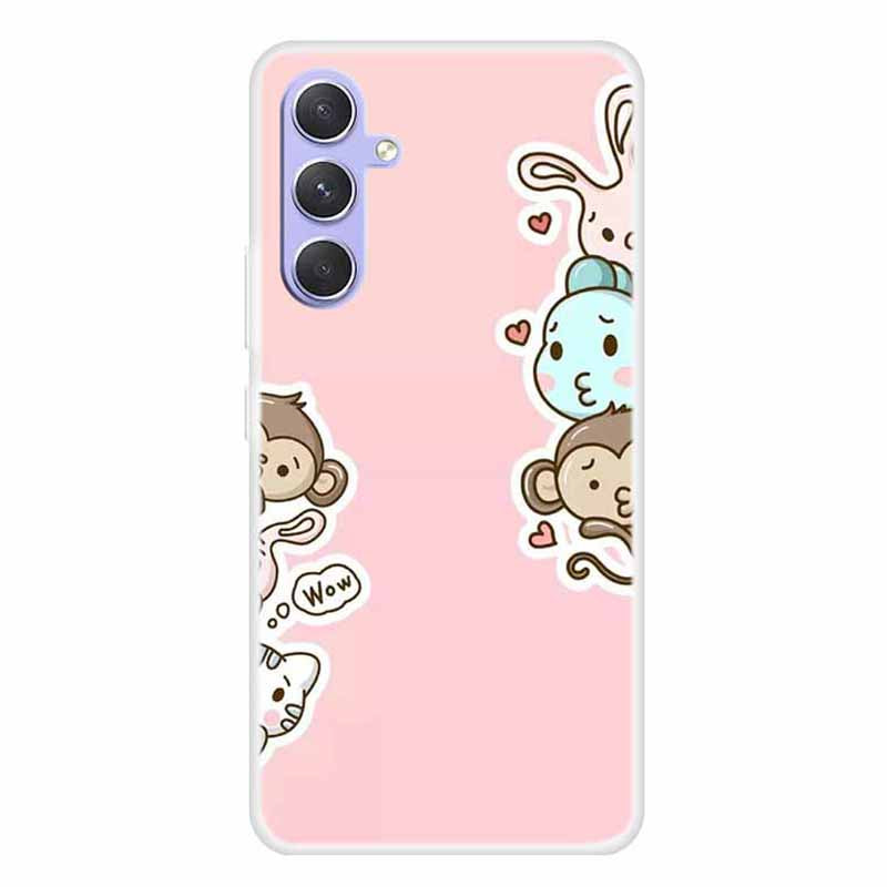 For Samsung Galaxy A54 5G TPU Case Pattern Printing Anti-scratch Shockproof Phone Cover