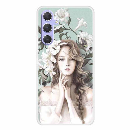 For Samsung Galaxy A54 5G TPU Case Pattern Printing Anti-scratch Shockproof Phone Cover