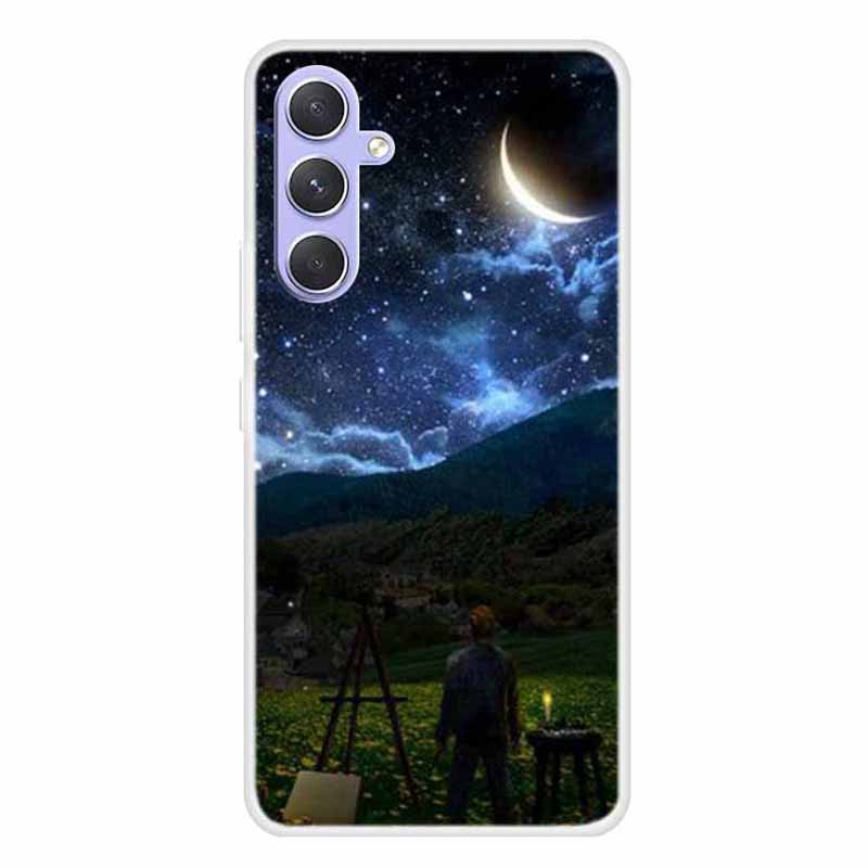 For Samsung Galaxy A54 5G TPU Case Pattern Printing Anti-scratch Shockproof Phone Cover