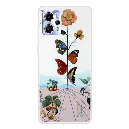 For Motorola Moto G13 4G Pattern Printing Phone Cover Soft TPU Anti-scratch Case