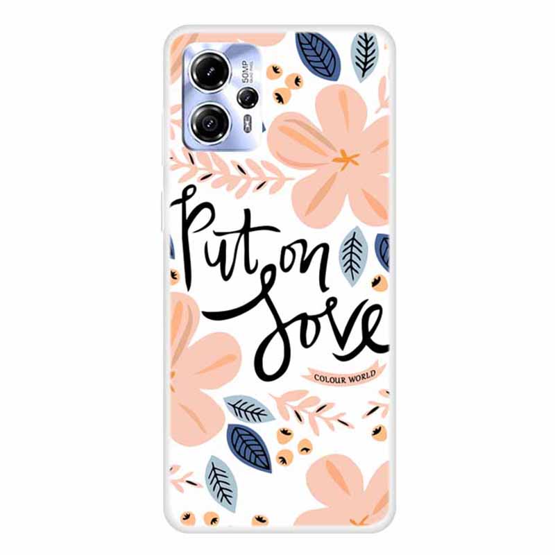 For Motorola Moto G13 4G Pattern Printing Phone Cover Soft TPU Anti-scratch Case