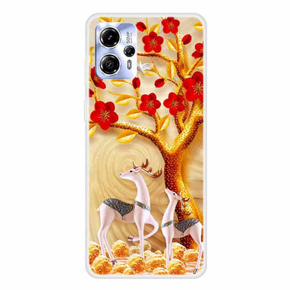 For Motorola Moto G13 4G Pattern Printing Phone Cover Soft TPU Anti-scratch Case