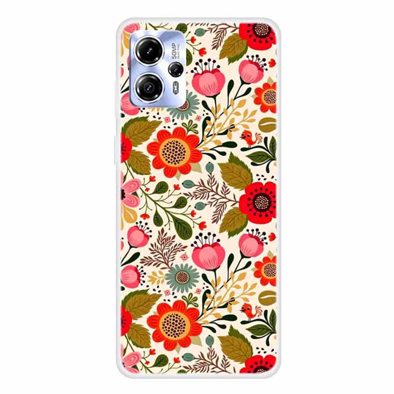 For Motorola Moto G13 4G Pattern Printing Phone Cover Soft TPU Anti-scratch Case