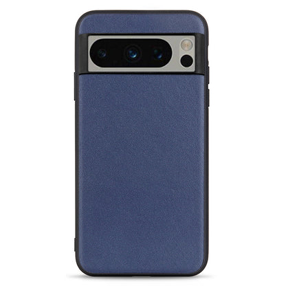 Phone Case for Google Pixel 8 Pro Textured Genuine Cowhide Leather Coated TPU Phone Cover