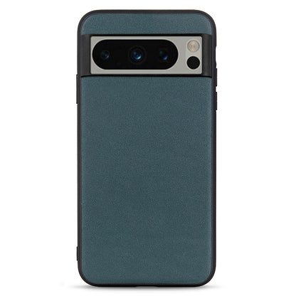 Phone Case for Google Pixel 8 Pro Textured Genuine Cowhide Leather Coated TPU Phone Cover