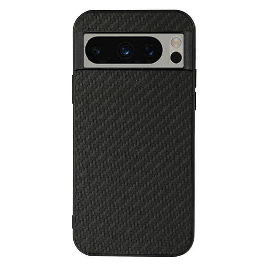 For Google Pixel 8 Pro PU Leather Coated TPU Drop-proof Cover Carbon Fiber Texture Phone Case