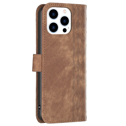 For iPhone 14 Pro Drop Resistant PU Leather+TPU Flip Cover Imprinted Pattern Wallet Phone Case