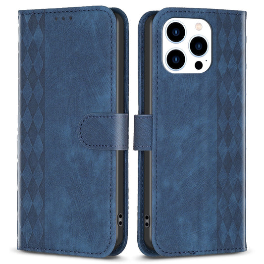 PU Leather+TPU Cover for iPhone 14 Pro Max Imprinted Pattern Wallet Adjustable Stand Flip Phone Case