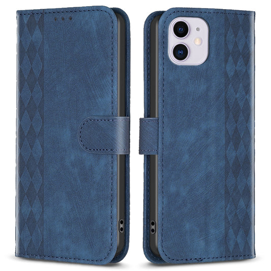 PU Leather Cover for iPhone 11 Bump Proof Imprinted Pattern Wallet Stand Phone Flip Case