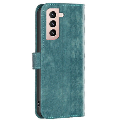 For Samsung Galaxy S21 4G / 5G Leather Cover, Imprinted Pattern Flip Phone Case with Stand Wallet