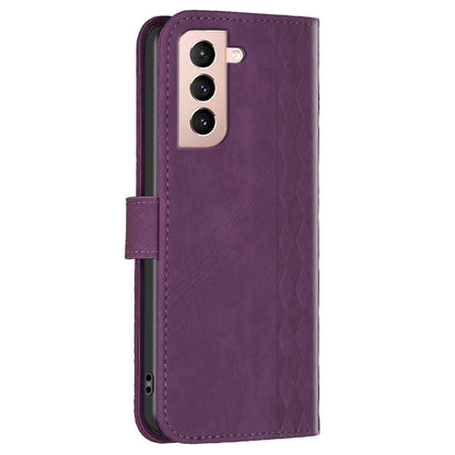 For Samsung Galaxy S21 4G / 5G Leather Cover, Imprinted Pattern Flip Phone Case with Stand Wallet