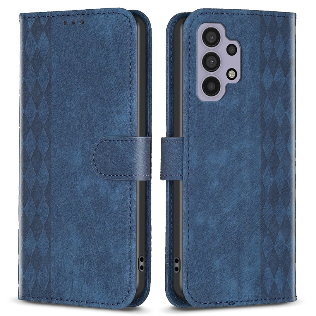 For Samsung Galaxy A32 5G / M32 5G Leather Cover, Wallet Stand Imprinted Pattern Phone Anti-drop Case