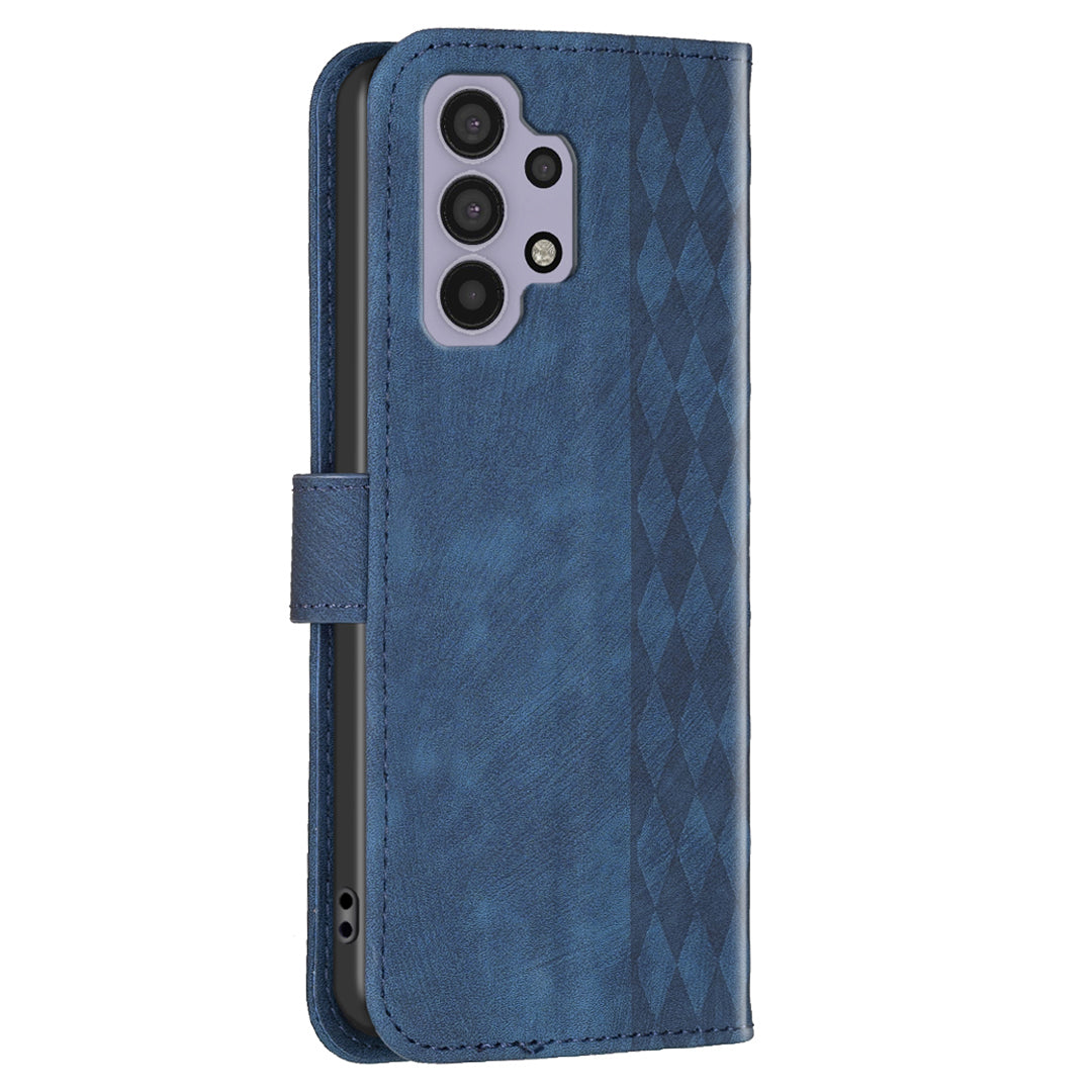 For Samsung Galaxy A32 5G / M32 5G Leather Cover, Wallet Stand Imprinted Pattern Phone Anti-drop Case