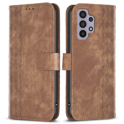 For Samsung Galaxy A32 5G / M32 5G Leather Cover, Wallet Stand Imprinted Pattern Phone Anti-drop Case