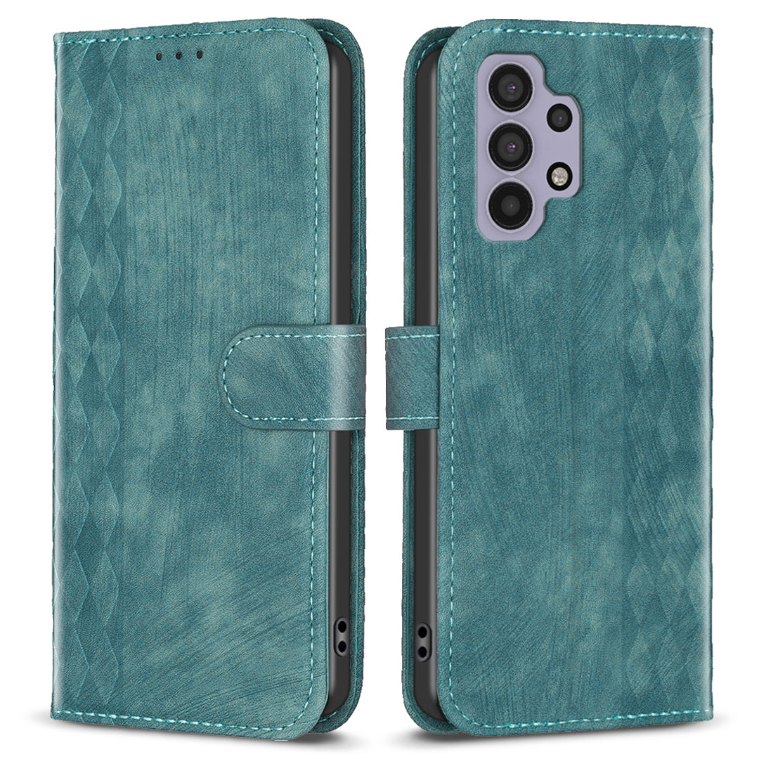 For Samsung Galaxy A32 5G / M32 5G Leather Cover, Wallet Stand Imprinted Pattern Phone Anti-drop Case