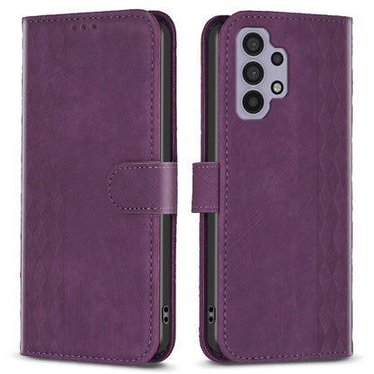 For Samsung Galaxy A32 5G / M32 5G Leather Cover, Wallet Stand Imprinted Pattern Phone Anti-drop Case
