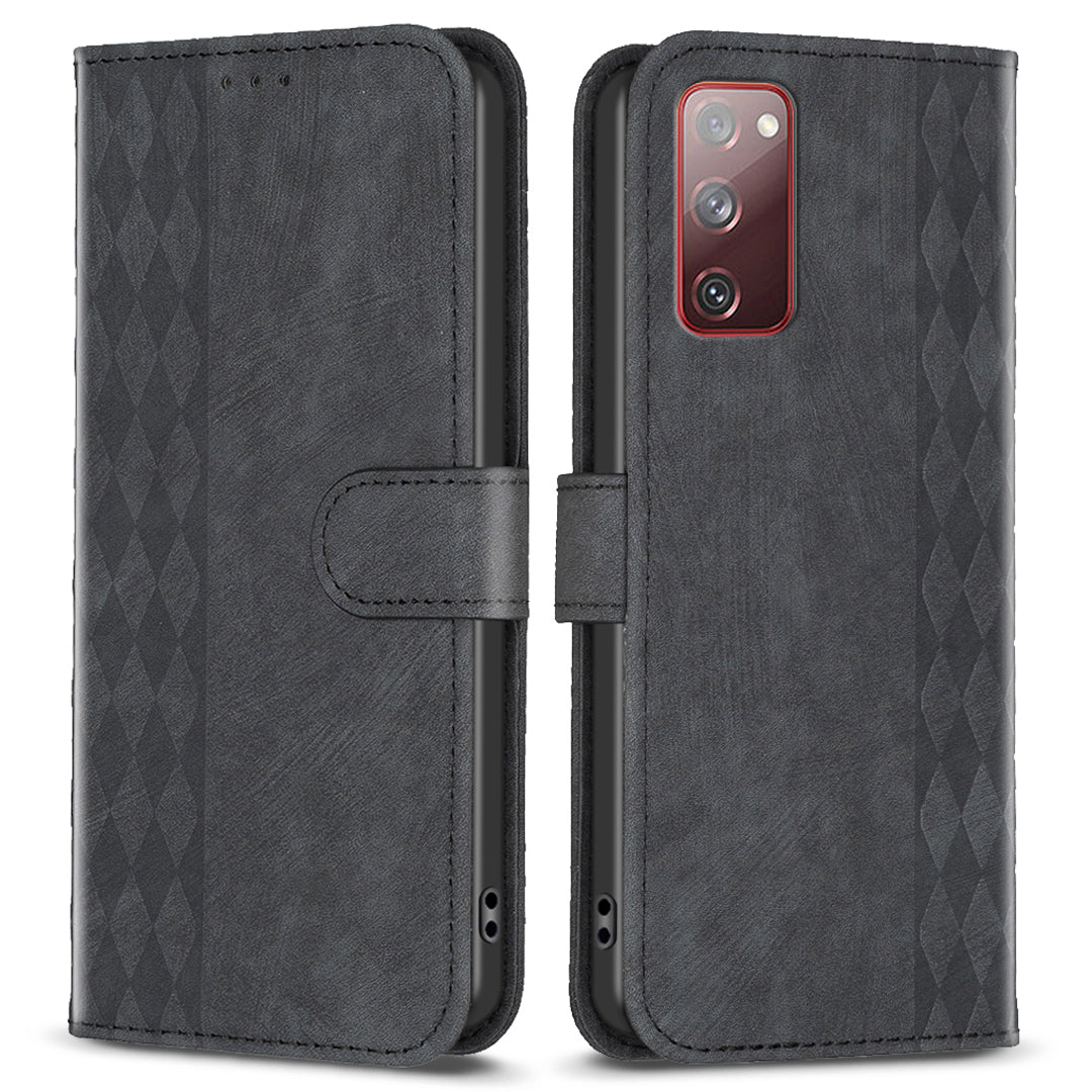 Phone Case for Samsung Galaxy S20 Lite / S20 FE / S20 FE 5G / S20 FE 2022 Wallet Imprinting Pattern Stand Cover