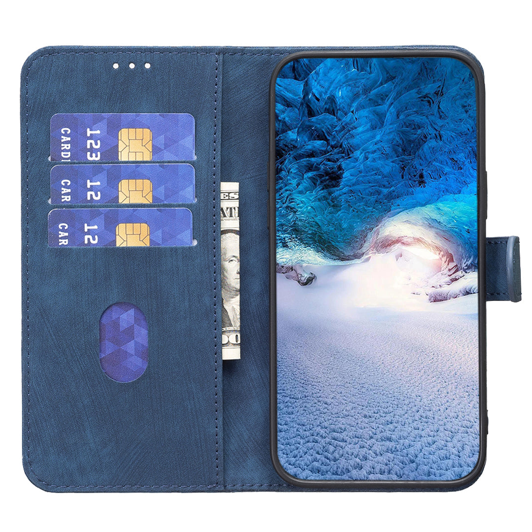 For Samsung Galaxy A12 PU Leather+TPU Flip Cover Imprinted Pattern Shockproof Wallet Phone Case