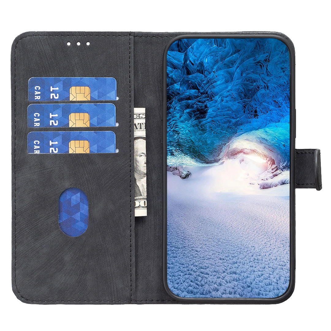For Samsung Galaxy A12 PU Leather+TPU Flip Cover Imprinted Pattern Shockproof Wallet Phone Case