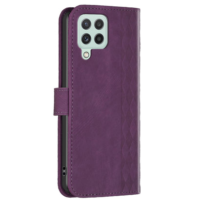 For Samsung Galaxy A12 PU Leather+TPU Flip Cover Imprinted Pattern Shockproof Wallet Phone Case