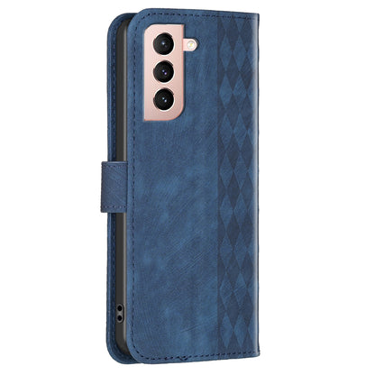 For Samsung Galaxy S21+ 5G Imprinting Pattern Magnetic Clasp Cover Stand Wallet Phone Case