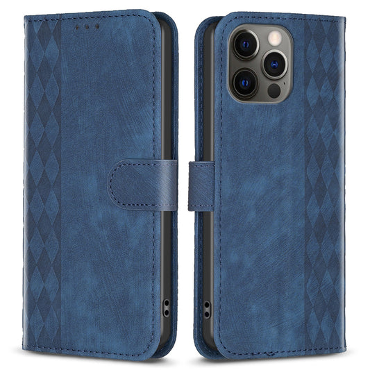 For iPhone 12 Pro Max 6.7 inch Imprinting Pattern Shockproof Cover Stand Wallet Phone Case