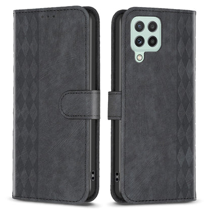 For Samsung Galaxy A22 4G (EU Version) Shockproof Cover Imprinting Pattern Stand Wallet Phone Case