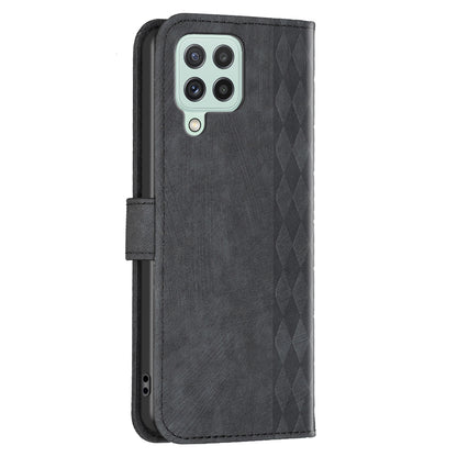 For Samsung Galaxy A22 4G (EU Version) Shockproof Cover Imprinting Pattern Stand Wallet Phone Case