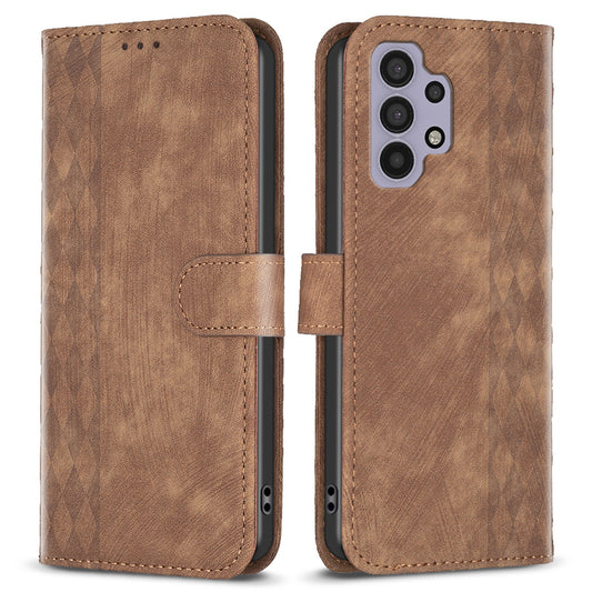 Stand Cover for Samsung Galaxy A32 4G (EU Version) Imprinting Pattern Folio Flip Phone Case with Wallet