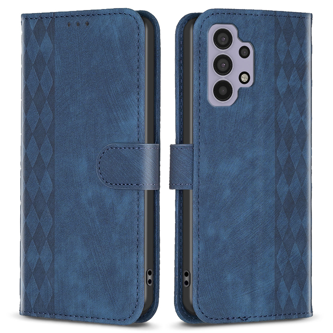Stand Cover for Samsung Galaxy A32 4G (EU Version) Imprinting Pattern Folio Flip Phone Case with Wallet
