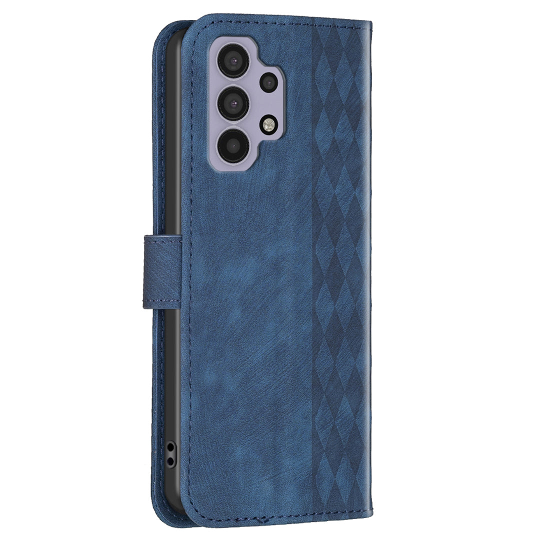 Stand Cover for Samsung Galaxy A32 4G (EU Version) Imprinting Pattern Folio Flip Phone Case with Wallet