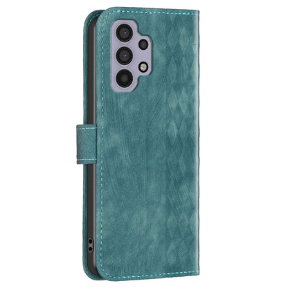 Stand Cover for Samsung Galaxy A32 4G (EU Version) Imprinting Pattern Folio Flip Phone Case with Wallet