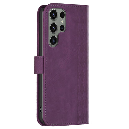 Phone Cover for Samsung Galaxy S23 Ultra Anti-fall Imprinting Pattern Stand Folio Flip Case with Wallet