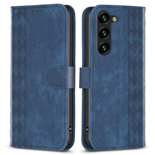 Folio Flip Phone Cover for Samsung Galaxy S23+ Imprinting Pattern Stand Wallet Protective Case