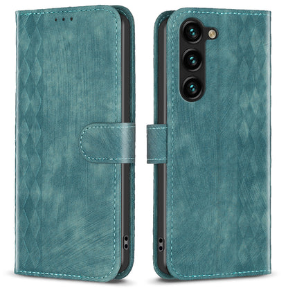 Folio Flip Phone Cover for Samsung Galaxy S23+ Imprinting Pattern Stand Wallet Protective Case