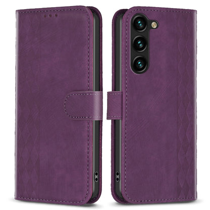 Folio Flip Phone Cover for Samsung Galaxy S23+ Imprinting Pattern Stand Wallet Protective Case