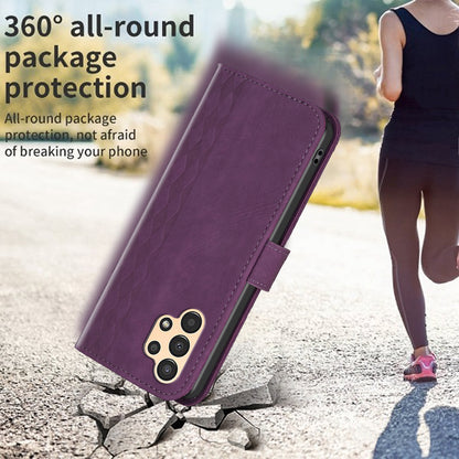 For Samsung Galaxy A13 4G / A13 5G Imprinted Pattern Leather Flip Cover Shockproof Wallet Phone Case