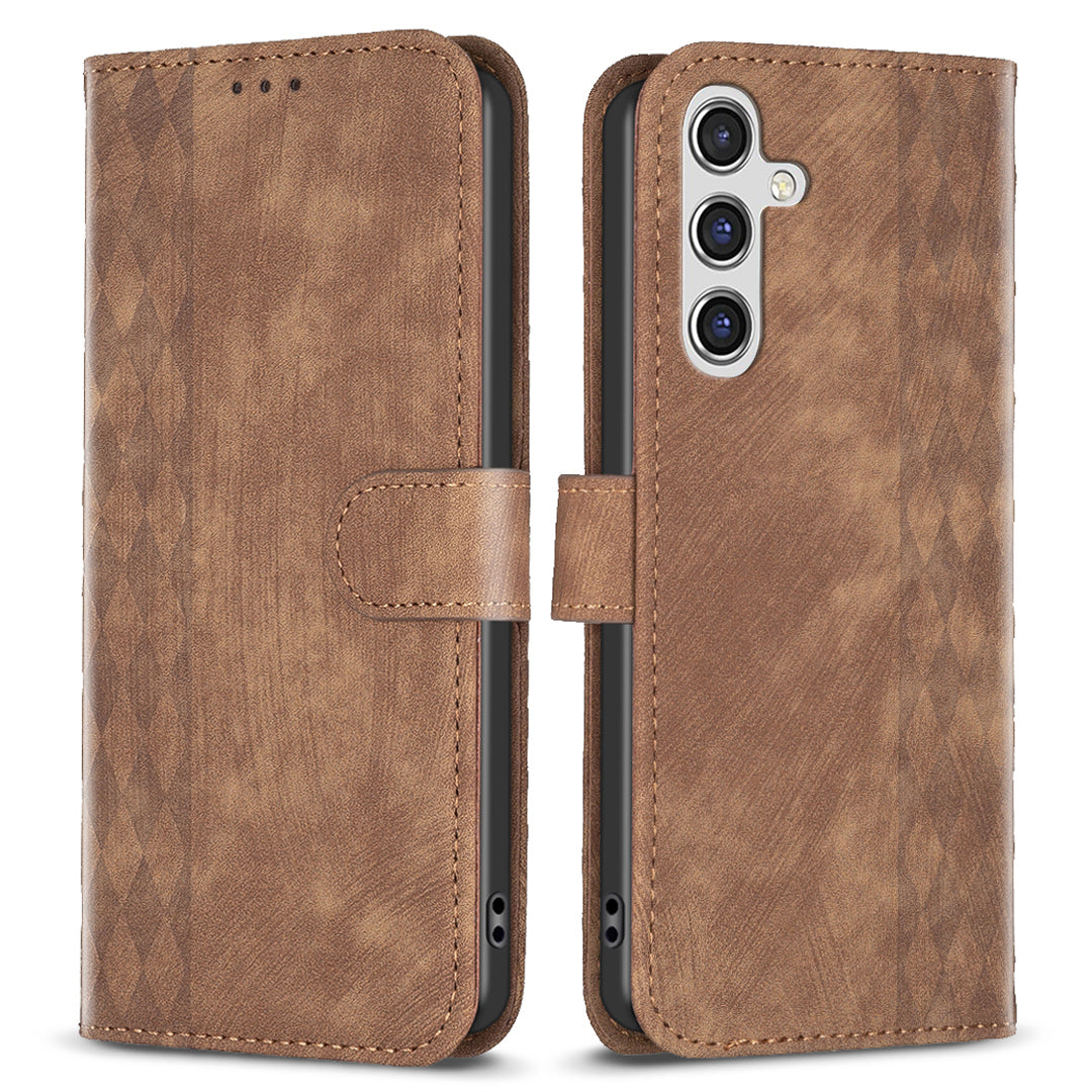 For Samsung Galaxy A14 5G / 4G Stand Case Wallet Imprinting Pattern Drop-proof Phone Cover