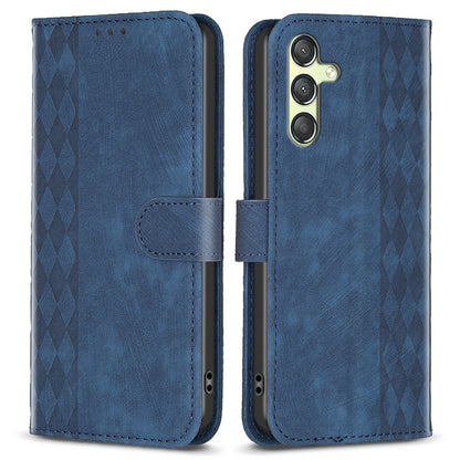 For Samsung Galaxy A24 4G Phone Stand Case Wallet Imprinting Pattern Shockproof Cover