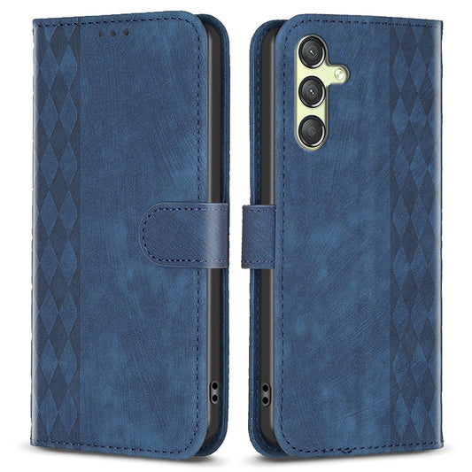 For Samsung Galaxy A24 4G Phone Stand Case Wallet Imprinting Pattern Shockproof Cover