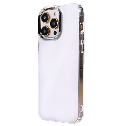 Shockproof Case for iPhone 14 Pro TPU+Acrylic Phone Case Electroplating Mirror Design Phone Shell