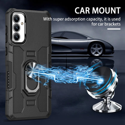 For Samsung Galaxy A14 5G Ring Holder Kickstand Phone Case PC + TPU Protective Cover