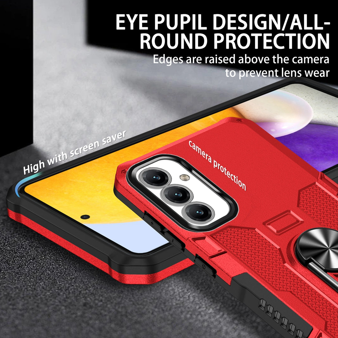 For Samsung Galaxy A14 5G Ring Holder Kickstand Phone Case PC + TPU Protective Cover